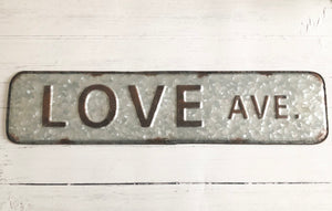 Love Ave. Wall Sign
