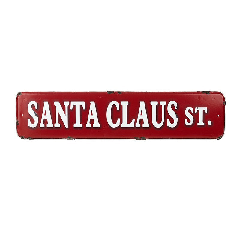 Santa Claus Street Sign | Enamel