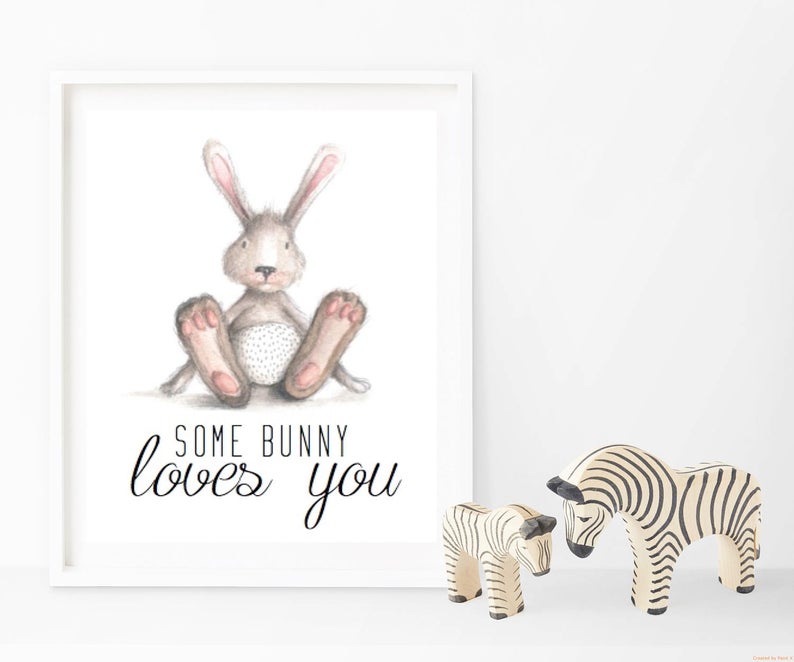 Bunny: Some Bunny Loves You Print