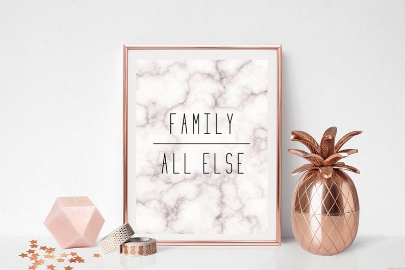 Family | All Else | Marble Effect Print