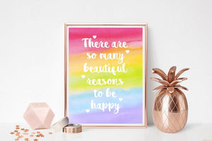 Beautiful Reasons To Be Happy | Print