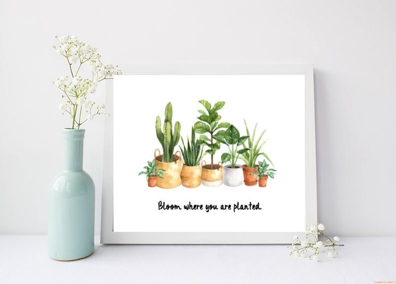 Bloom Where You Are Planted Print