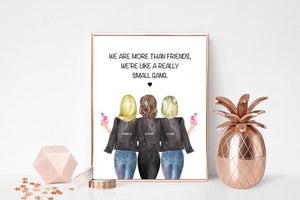 Friendship Print | Three friends