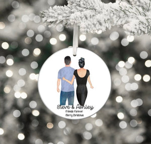 Bauble Male Female Friendship Bauble | Bestie Christmas Keepsake | Boy Bestie Christmas |  Christmas | Friends Christmas