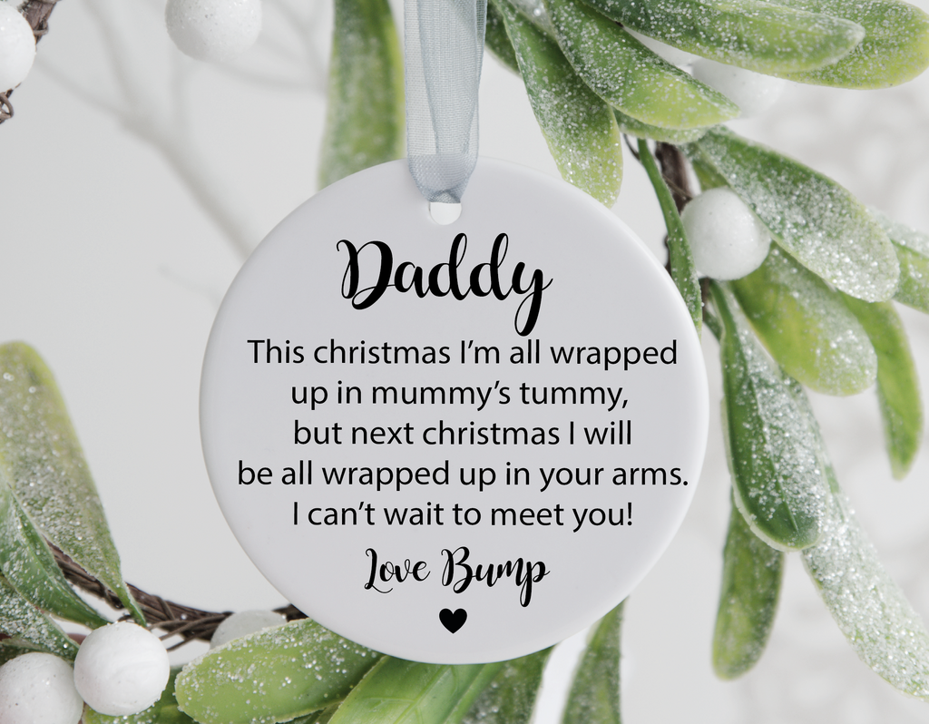 Daddy Bauble Bump | Christmas Bauble